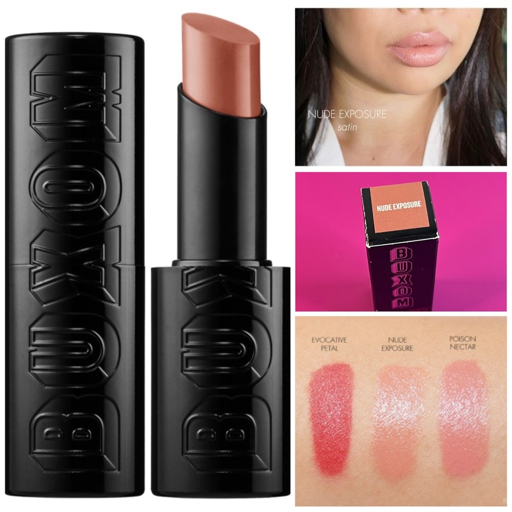 Buxom Big & Sexy Bold Gel Lipstick - Nude Exposure, Satin